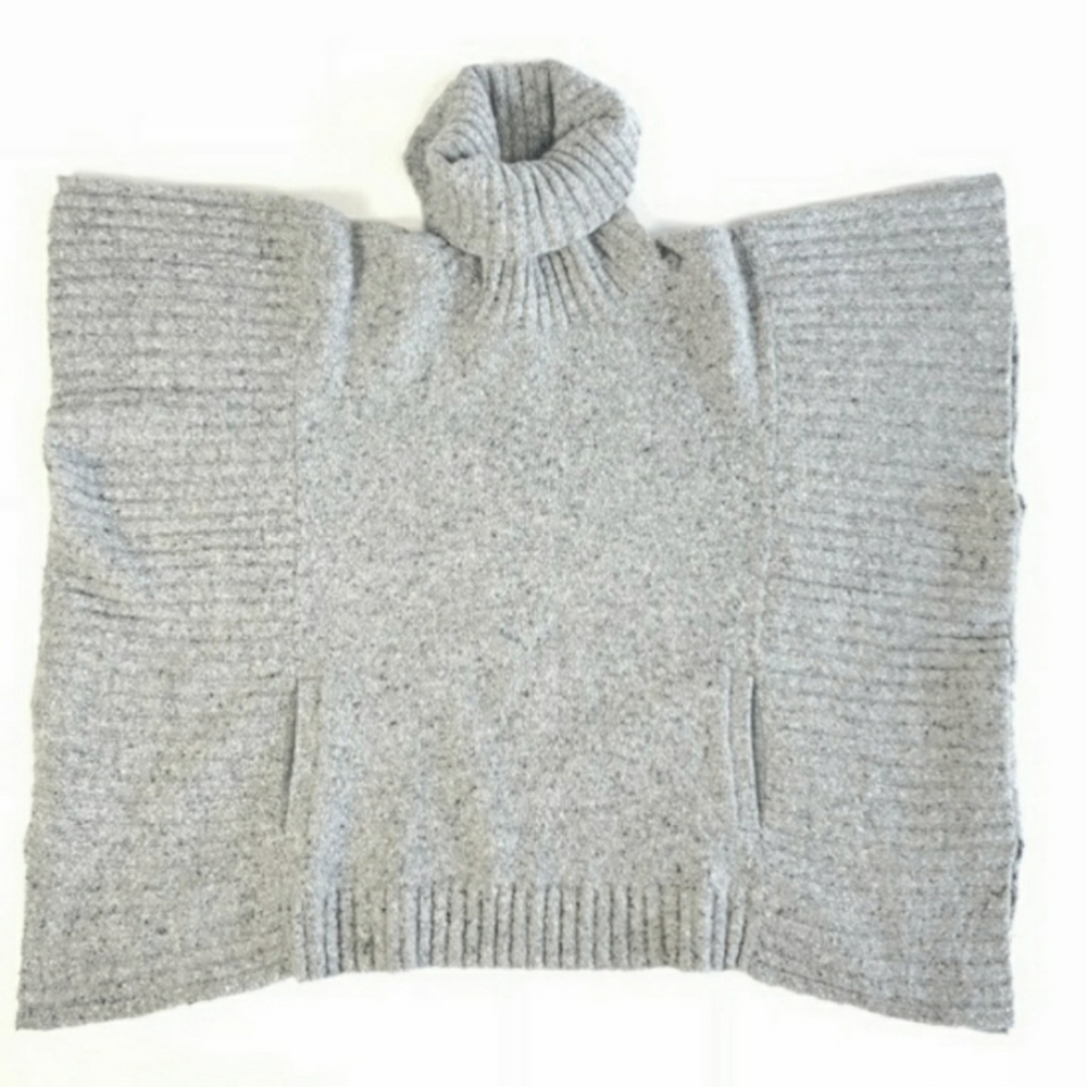 Athleta Passage Donegal Poncho Turtleneck Sweater - Picture 4 of 5